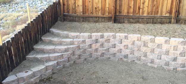 How To Build A Retaining Wall Step By Guide Handyman Startup - How To Add Stairs A Retaining Wall