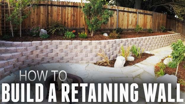 How To Build A Retaining Wall Step By Guide Handyman Startup - How To Build A Retaining Wall Without Concrete