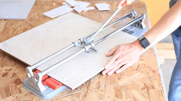 How To Cut Glass Mosaic Backsplash Tile (Handheld Tile Cutter) 