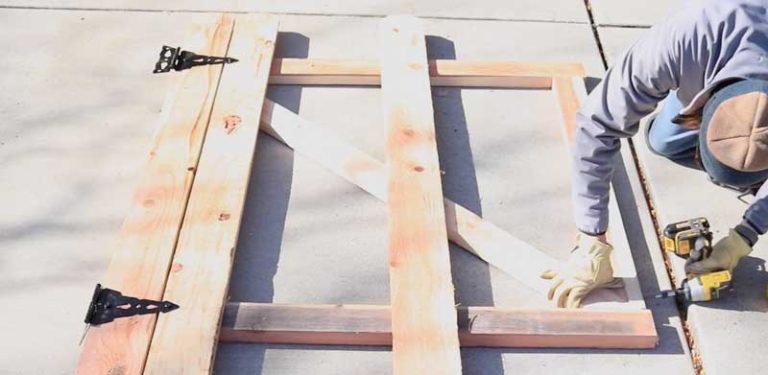 How to build a wood fence gate that won't sag