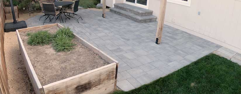 finished paver patio