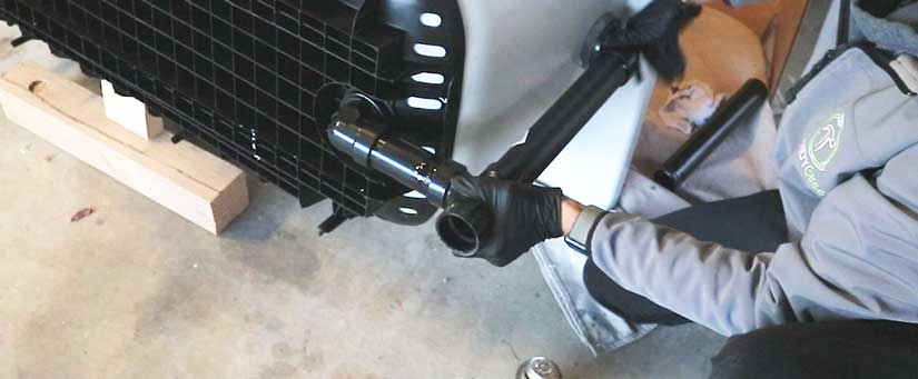 Attaching tub drain assembly